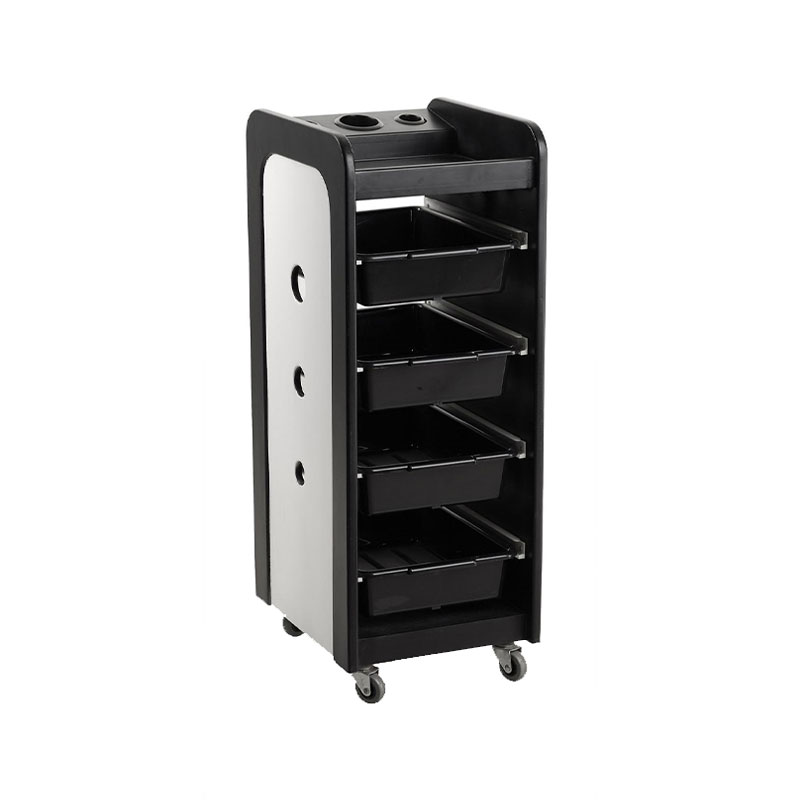 HZ2012 Rullande skönhetsvagn ansiktsvagn med glasskiva