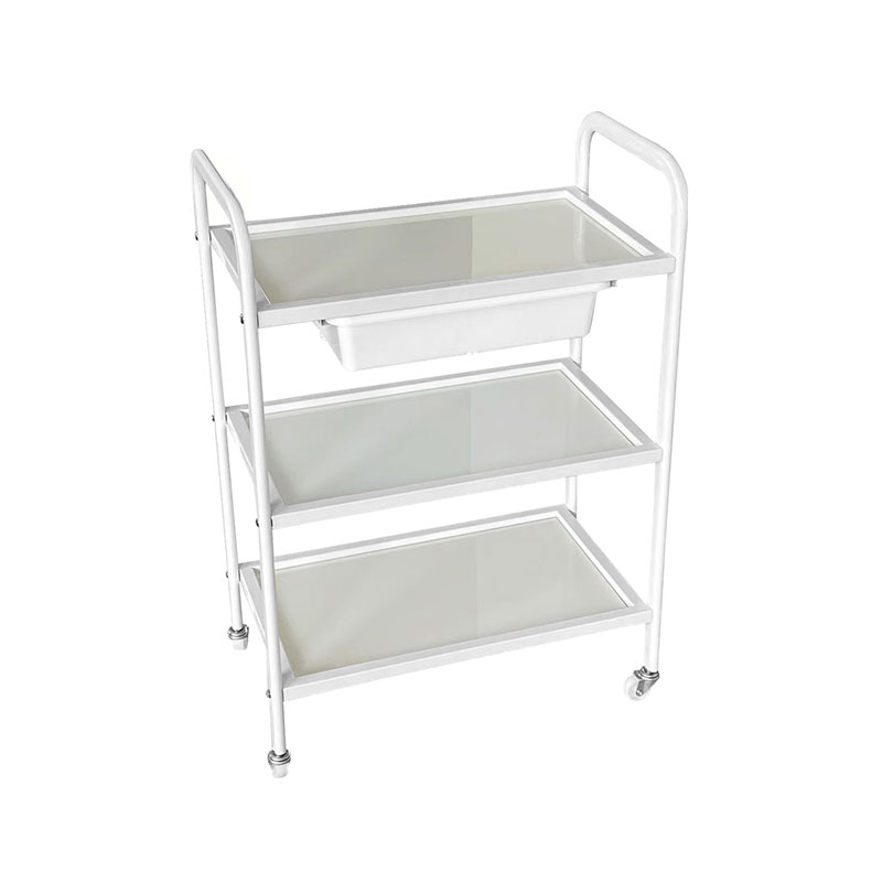 HZ2002BZ / HZ2002Z Rullande salongsvagn, glasbricka och metallram