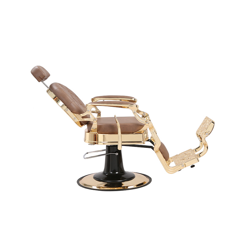 HZ8799B-K / HZ8799B-R / HZ8799G-R / HZ8799H-Z Frisörstol i svart med guldram