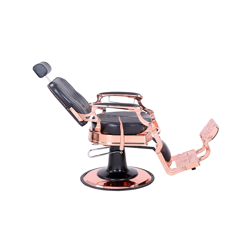 HZ87127 Vintage stil kraftig hydraulisk lutande fyrkantig twill ryggstöd frisörstol