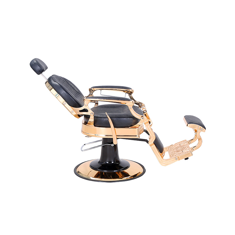 HZHZ8799E Svart rutig retro frisörstol