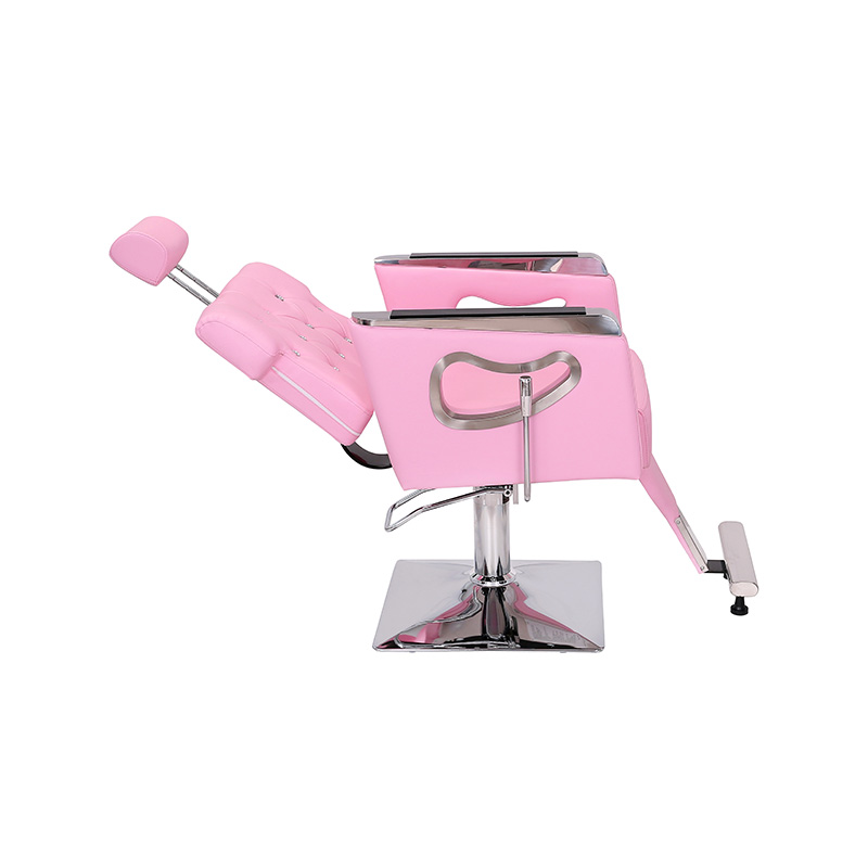 HZ87111GY / HZ87111WT / HZ87111PK / HZ87111BR / HZ87111 Liggande salongsstol kraftig, vintage stylingstol för frisör