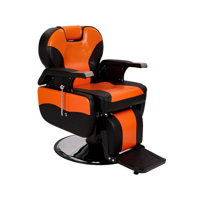HZ8702D Svart klassisk frisörstol lutande frisörsalong styliststol