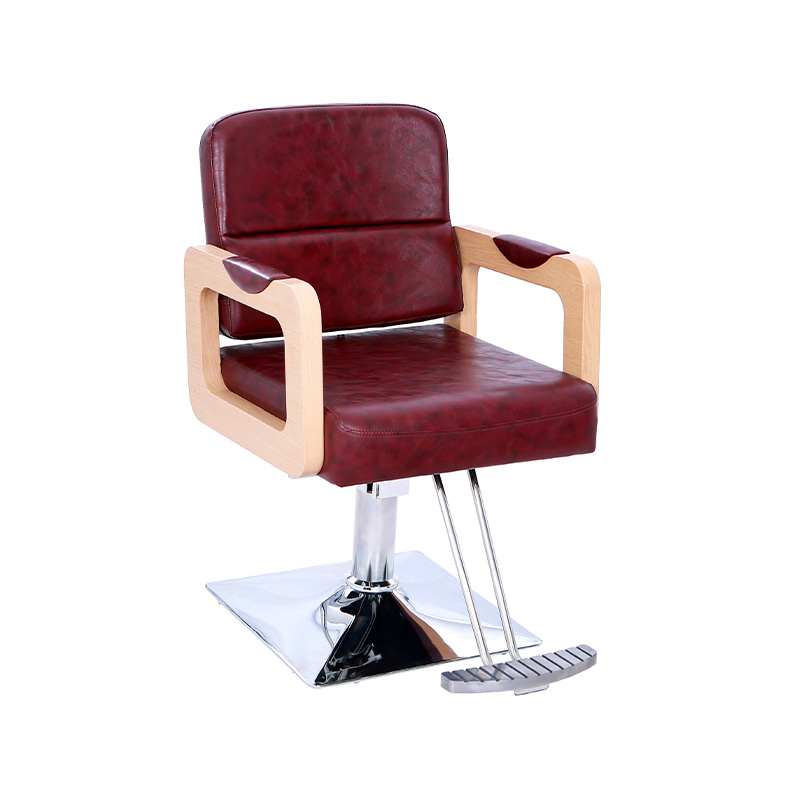 HZ87131 Fläsk levande färg läder armstöd salong stol