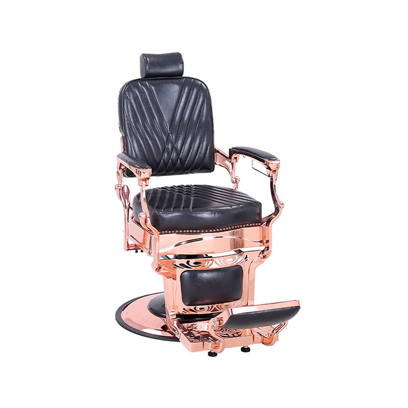 HZ87127 Vintage stil kraftig hydraulisk lutande fyrkantig twill ryggstöd frisörstol
