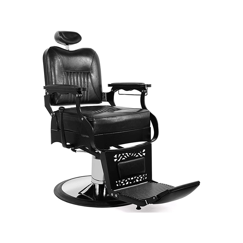 HZ8754 Svarta salongsstolar i vintagestil