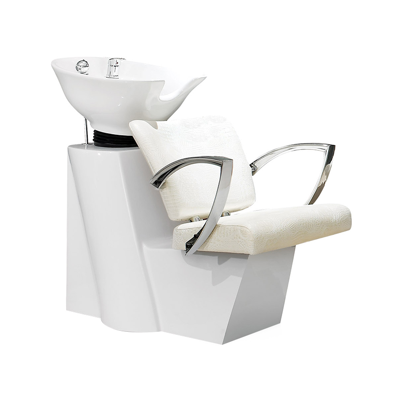 HZ9009 Vitt hår tvätt diskbänk backwash enhet schampo station