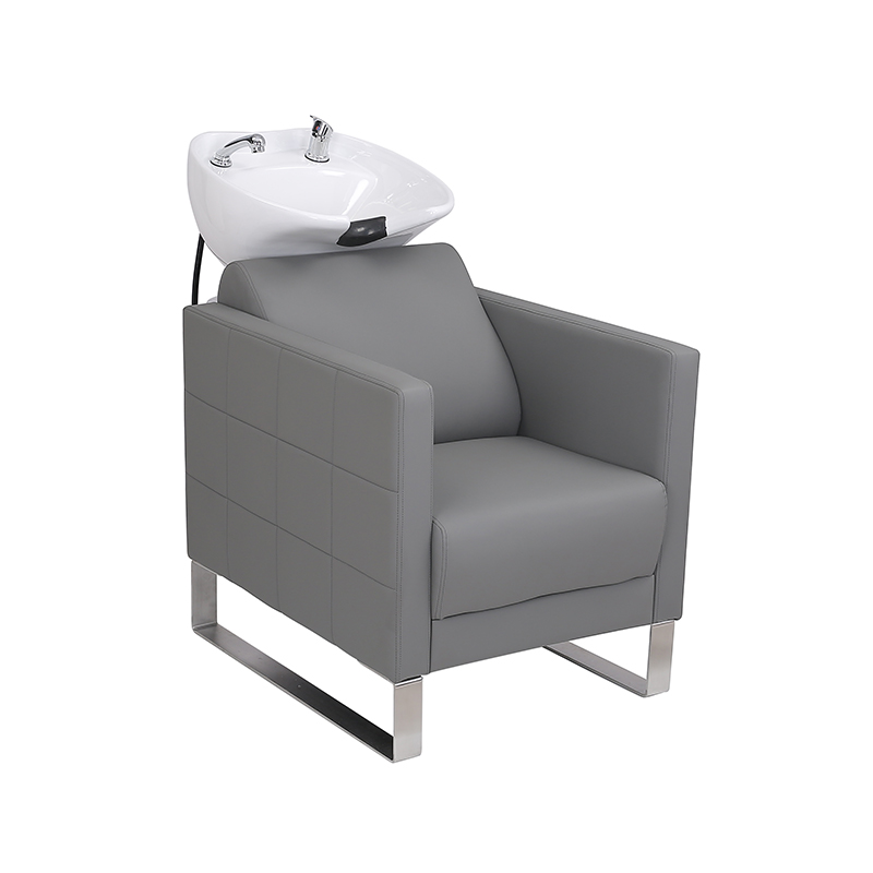 HZ9102 / HZ9102H Svart backwash schampo keramik skål och stol